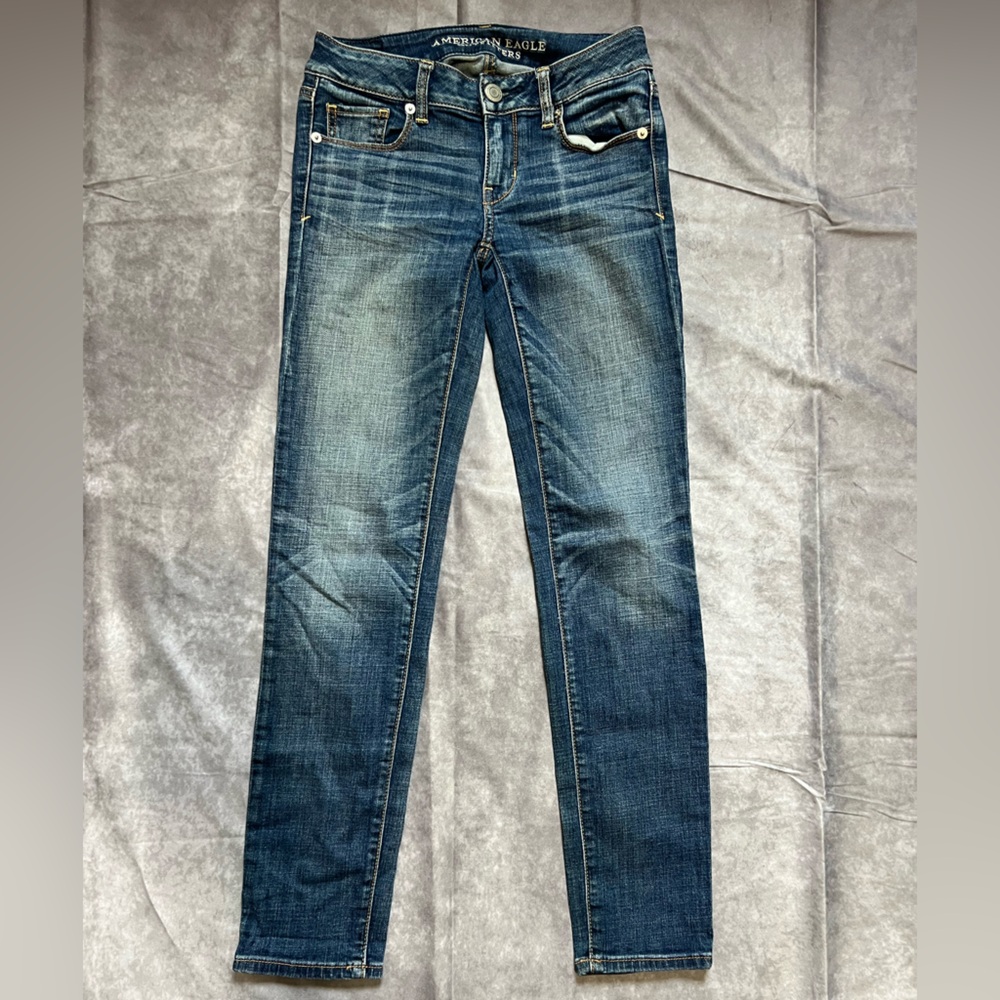 American Eagle Outfitters Dark Blue Skinny Jeans